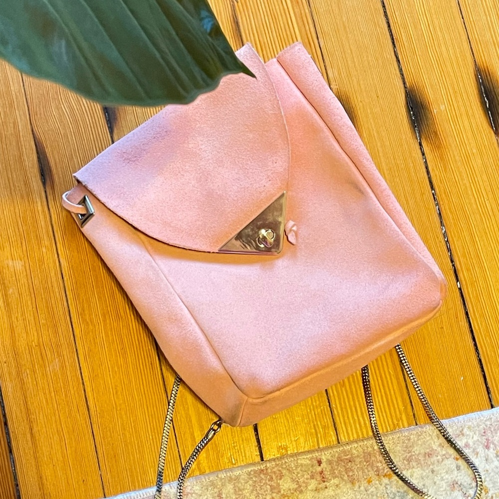 Pink Suede Mini Bag